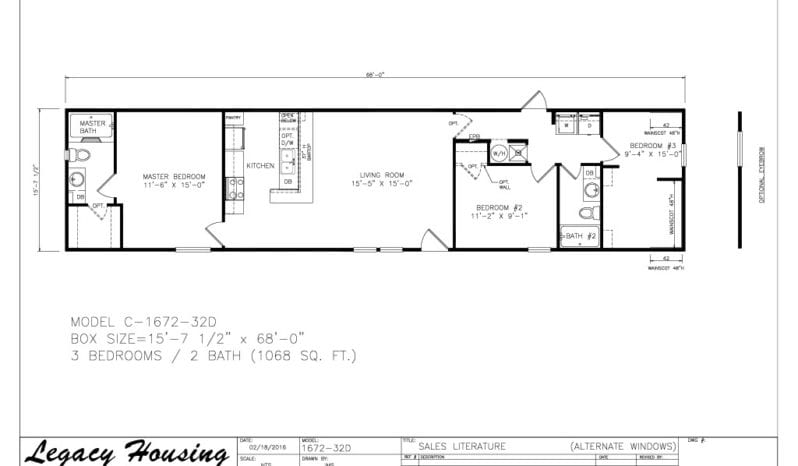 Legacy Classic C-1672-32D full