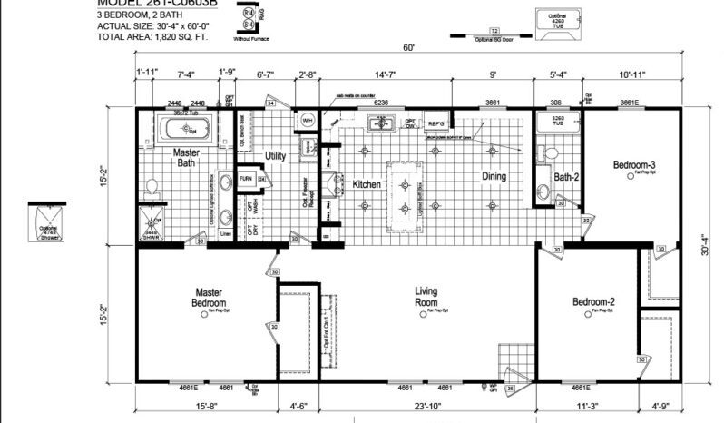 Champion Cypress Manor C0603B floorplan