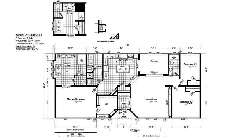 Champion Cypress Manor C0683B Floorplan