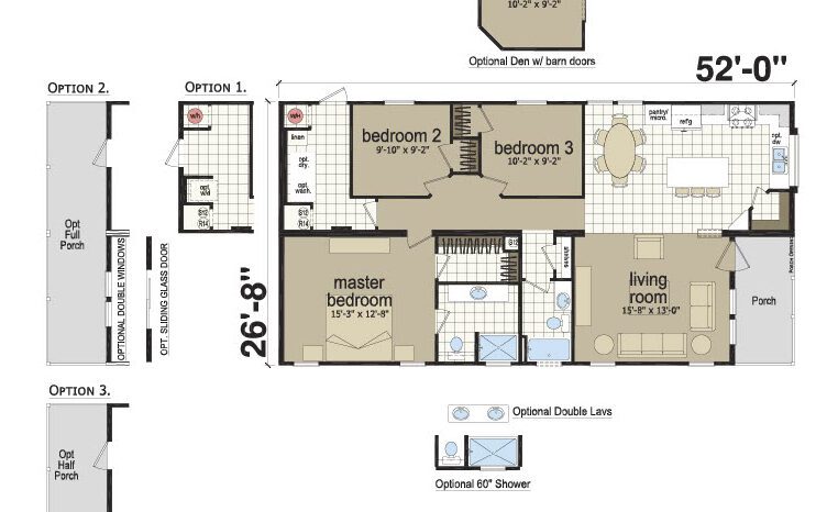 Champion Signature SIG4523E Colored Floorplan