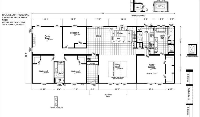 Champion Pine Manor PM0764D Floorplan