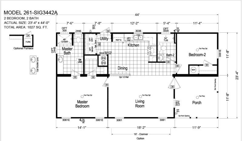 Champion Signature SIG3442A Floorplan