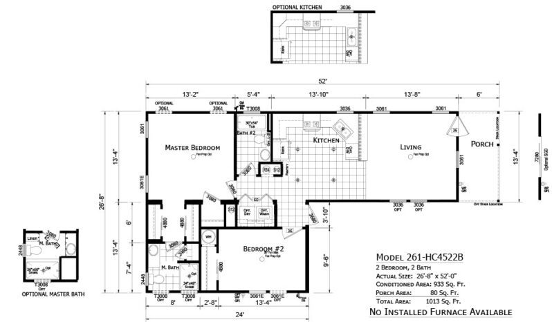 Champion Homes of Merit Community HC4522B Floorplan